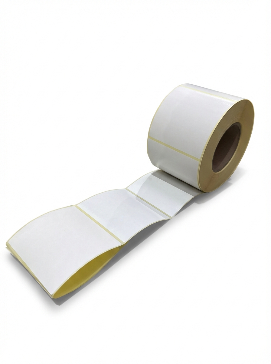 ETIQUETA PAPEL COUCHÉ 100X100 BLANCA M-75 EXT R-1000